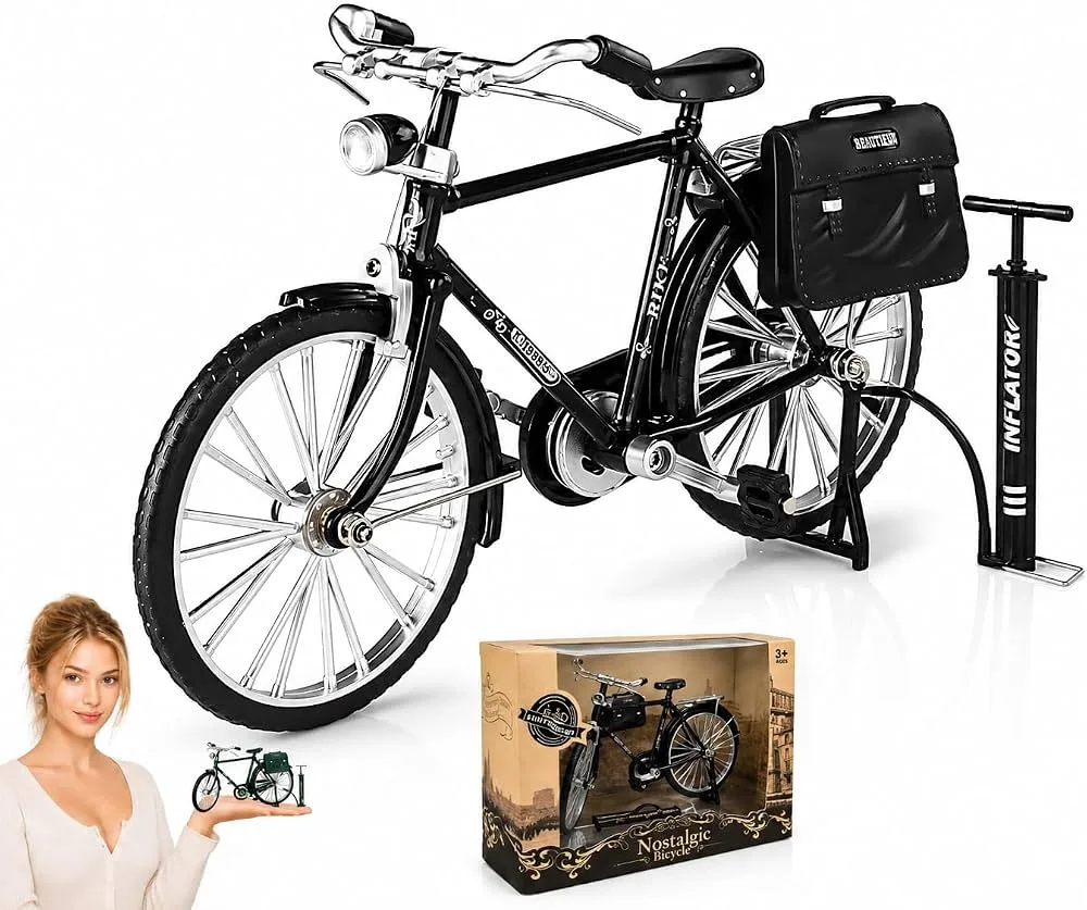 BICYCLE DIE CAST ALLOY SCALE 1:8 - RETRO BICYCLE