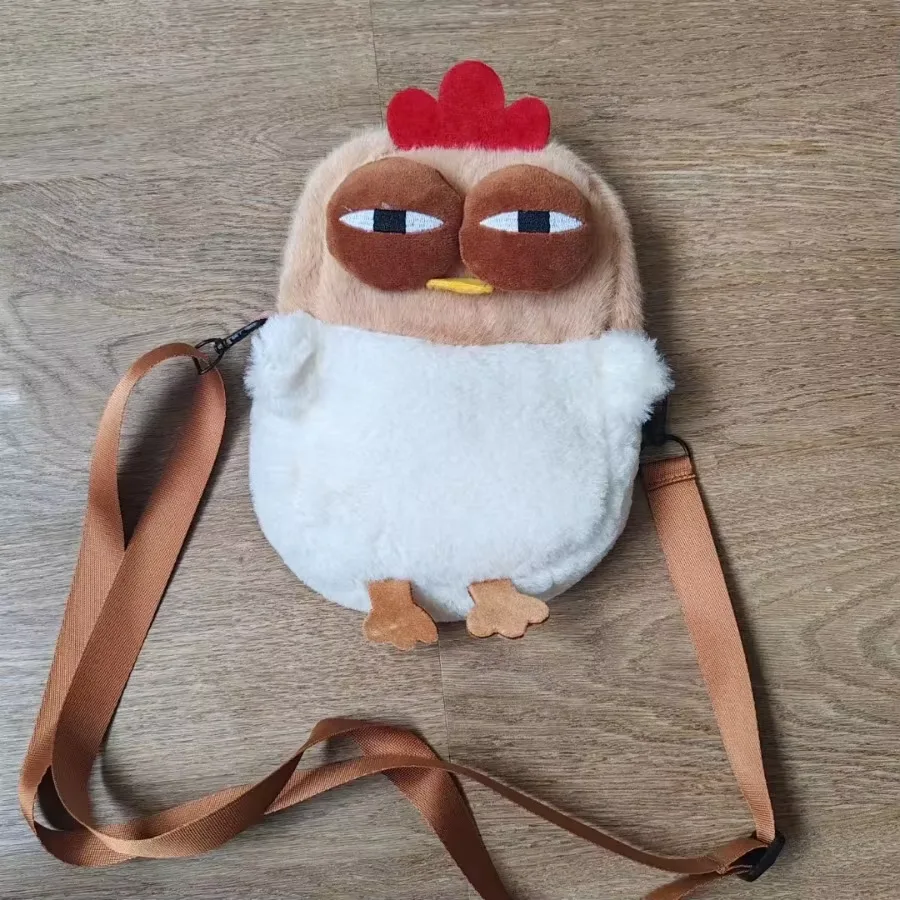 UGLY CHICKEN PHONE BAG WITH WHITE SHOULDER STRAP
