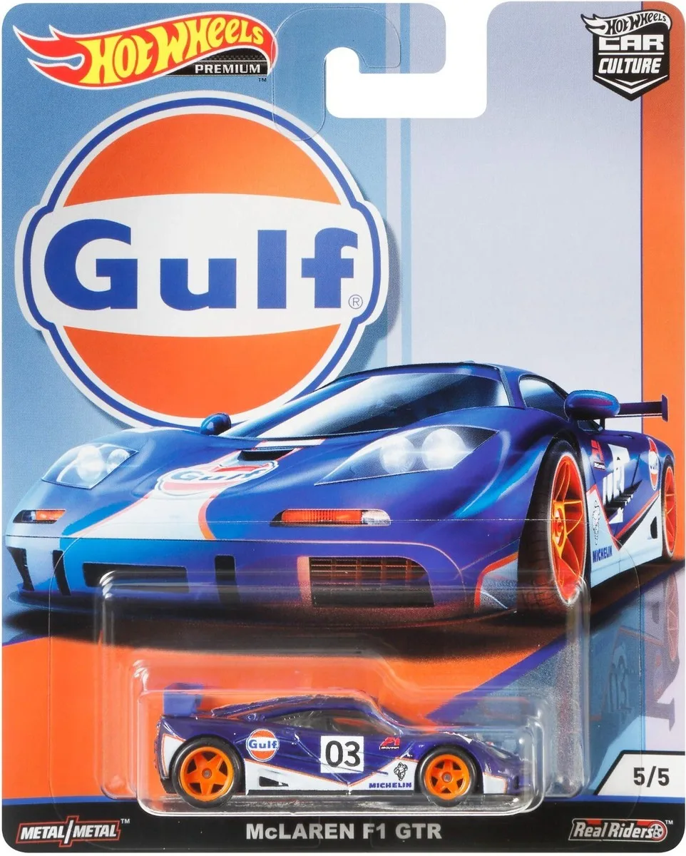 HW PREMIUM MCLAREN F1 GTR GULF BLUE ORANGE