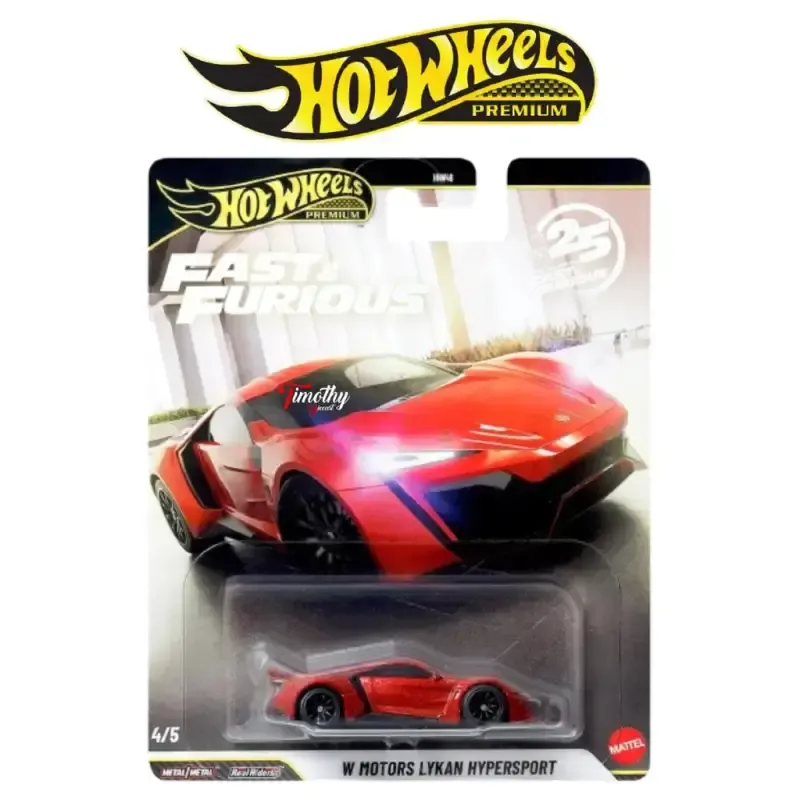HW PREMIUM F&F 25th W MOTORS LYKAN HYPERSPORT RED