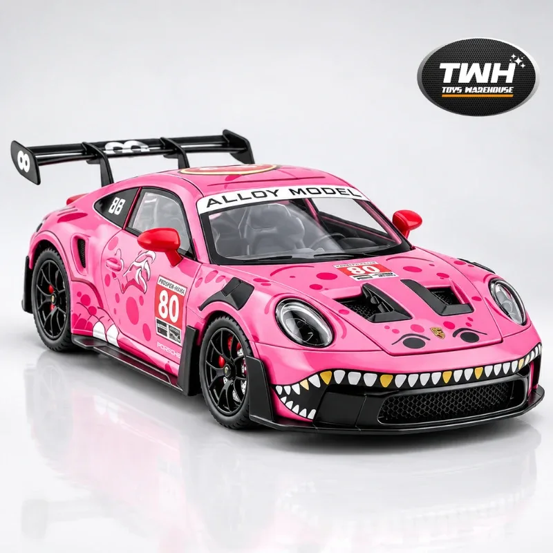 THW DIECAST PORSCHE 911 GT3 R REXY AO 1:24 - REXY PINK