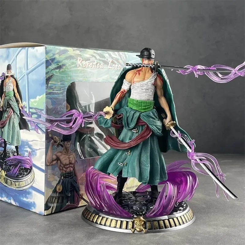 STATUE ONE PIECE - RORONOA ZORO  DIORAMA DREAM STUDIO 20CM (PAKAI PERBAN)