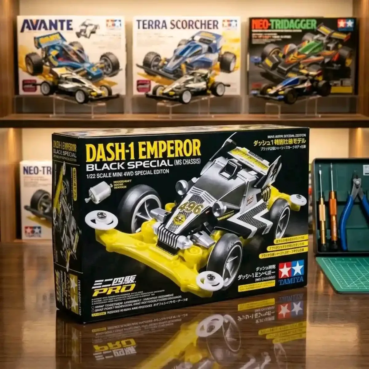 TAMIYA 95296 DASH 1 EMPEROR BLACK  (MS CHASIS)