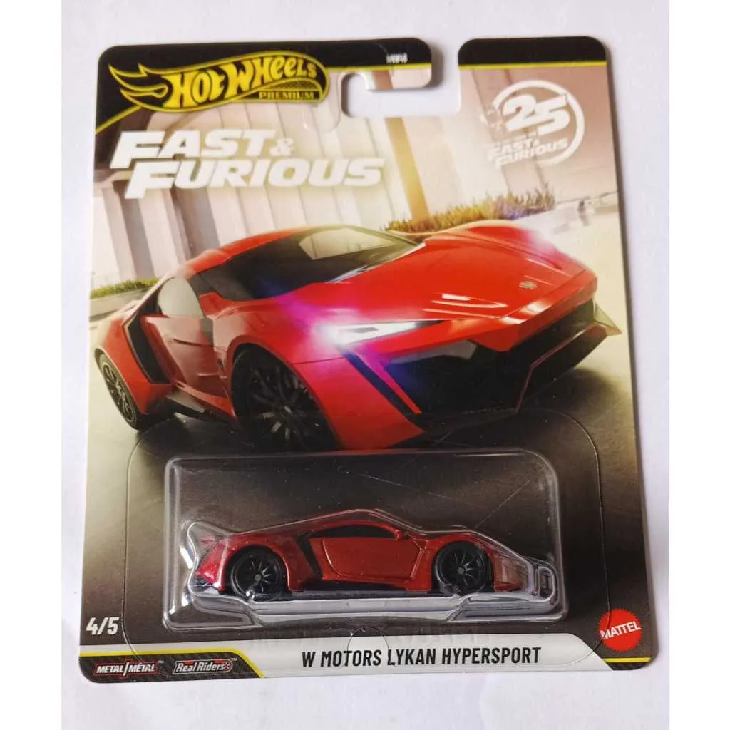 HW PREMIUM F&F FAST STAR W MOTORS LYKAN HYPERSPORT RED