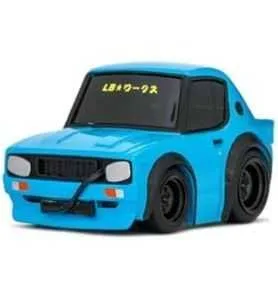 MINI GT - NISSAN SKYLINE KENMERI LIBERTY WALK BABY BLUE - QUBE CARZ