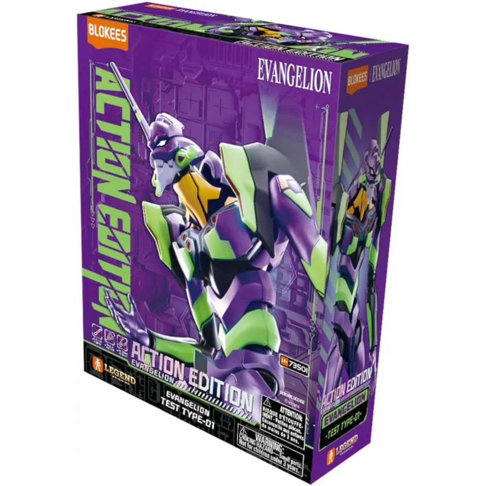 BLOKEES ACTION EDITION EVANGELION MODEL 01 TEST TYPE