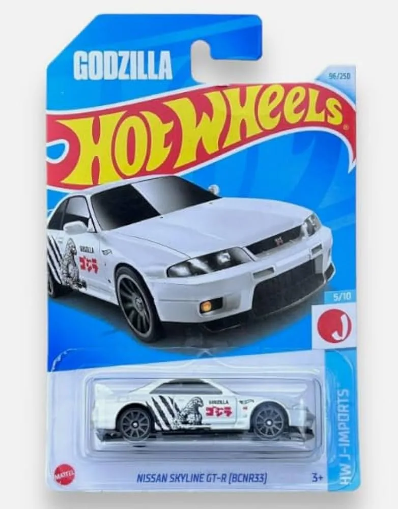 HW NISSAN SKYLINE GT-R (BCNR33) GODZILLA GREY