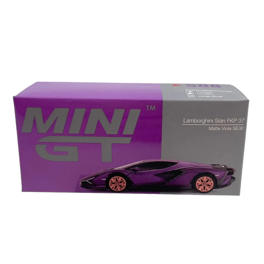 MINI GT BOX - LAMBORGHINI SIAN FKP 37 - MATTE VIOLA SE30
